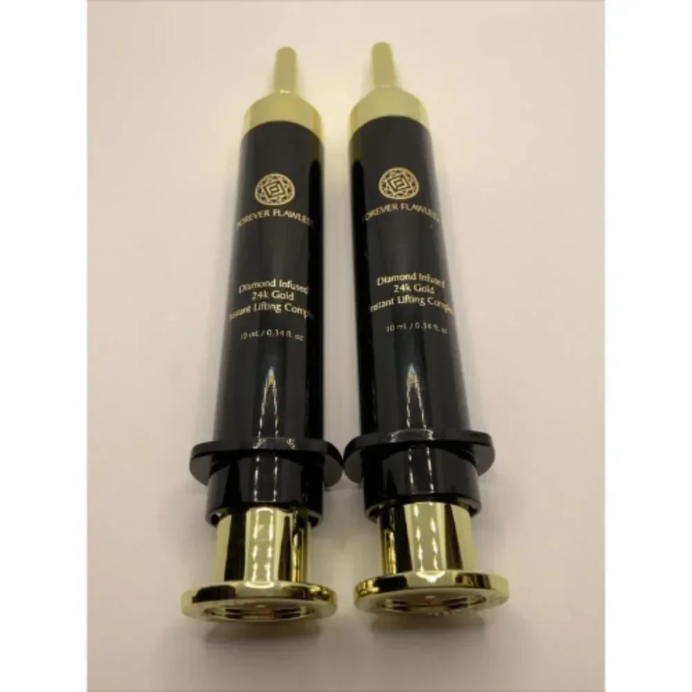 Forever Flawless Diamond Infused 24K Gold Syringe New No Box Lot Of 2 RS28